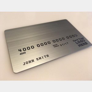 Brushed Metal Cards