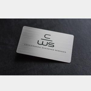 Brushed Metal Cards